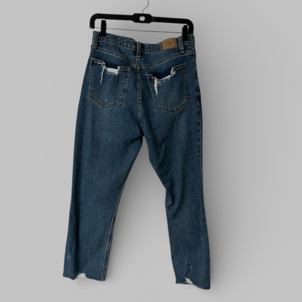 Abercrombie & Fitch Distressed Denim Mom Jeans - Picture 3 of 8